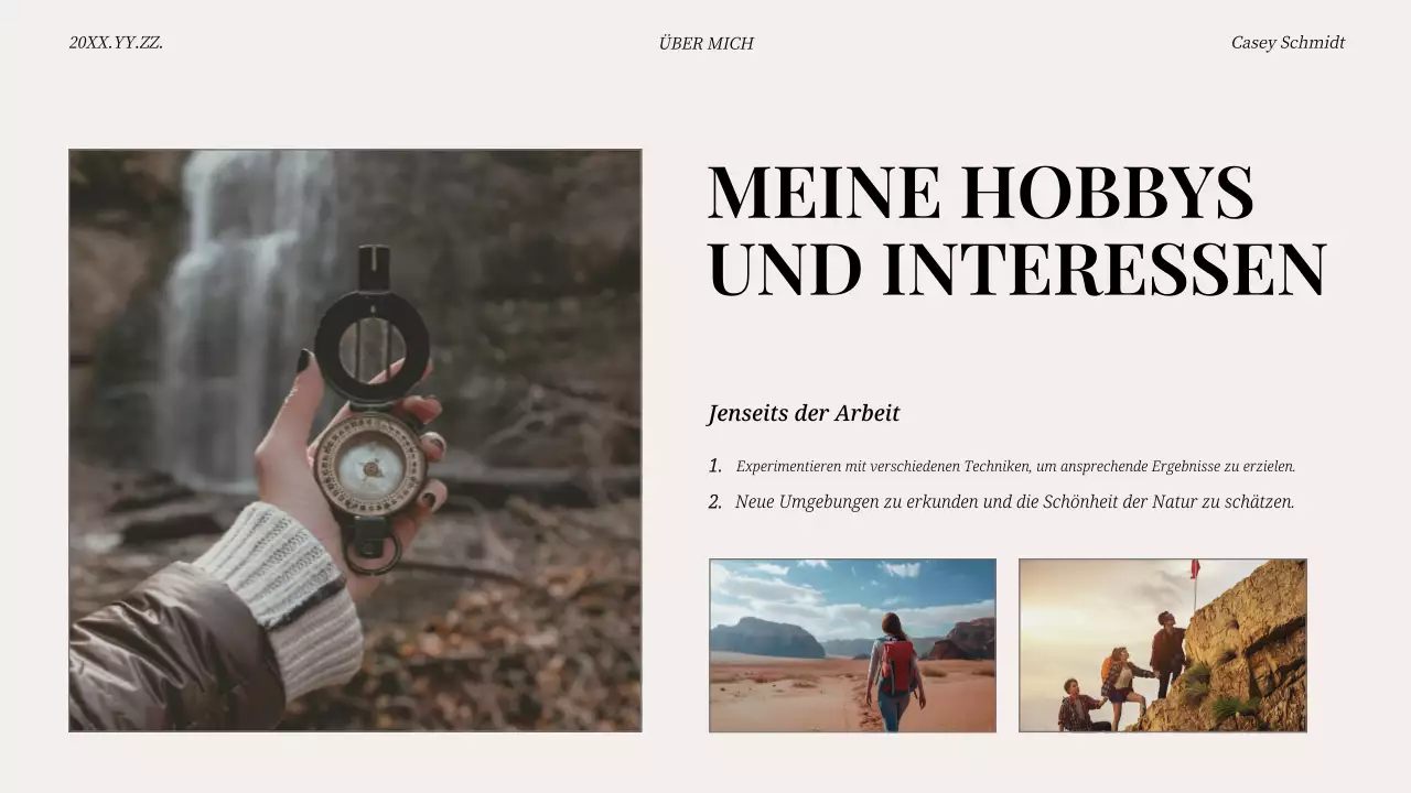 beige moderne Selbstdarstellung Tonhöhe