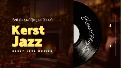 Bourgondische LP Vintage Kerstmis Jazz Muziek Advertentie