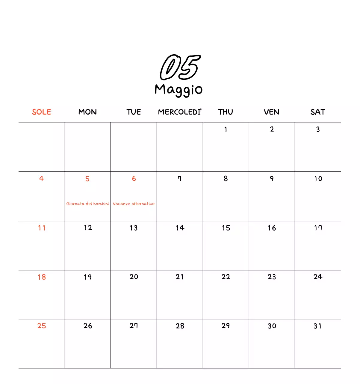 Calendario fotografico di Capodanno