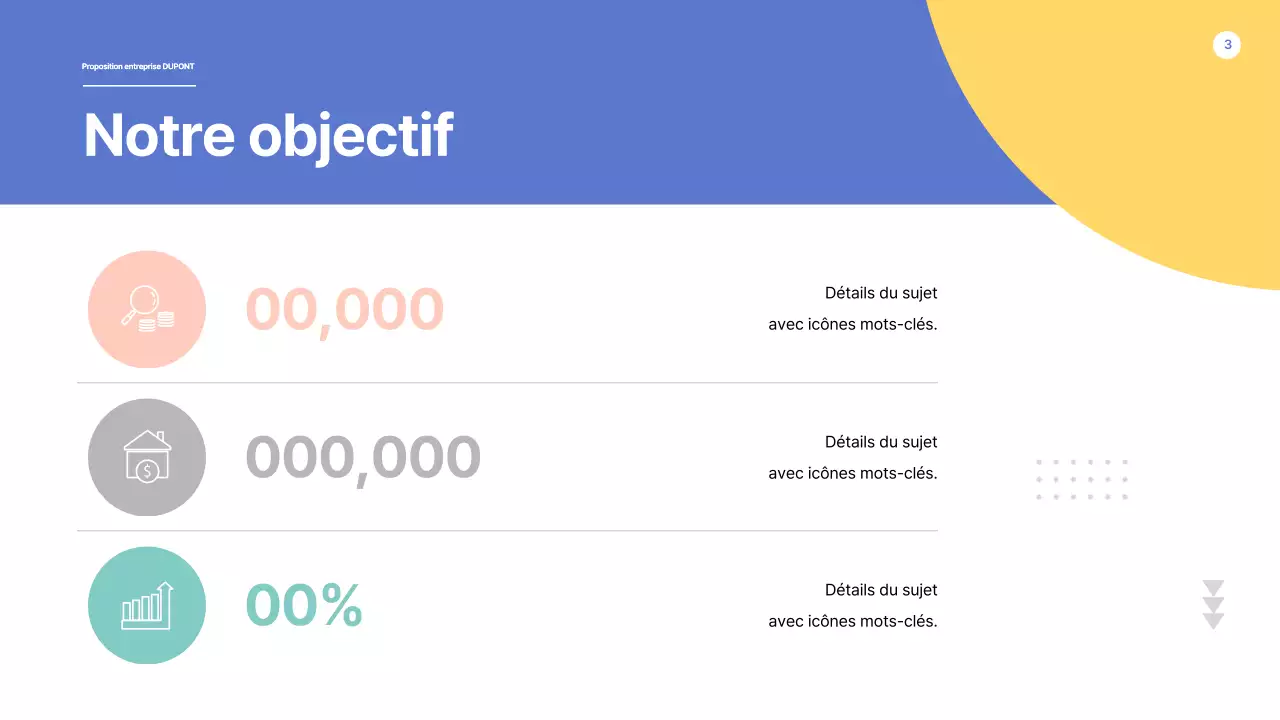 Une proposition aux formes épurées en bleu et jaune