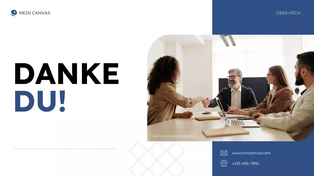 blue modern about me business