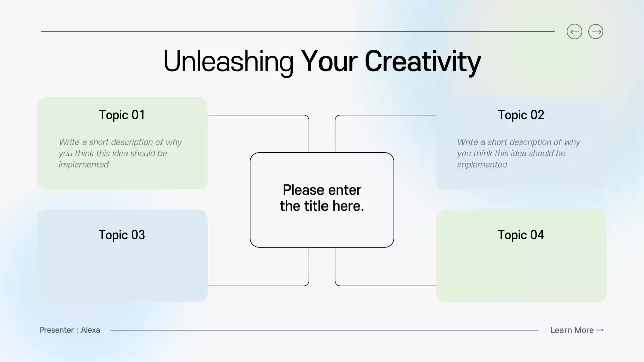 Blue Modern Brainstorming Guide Presentation