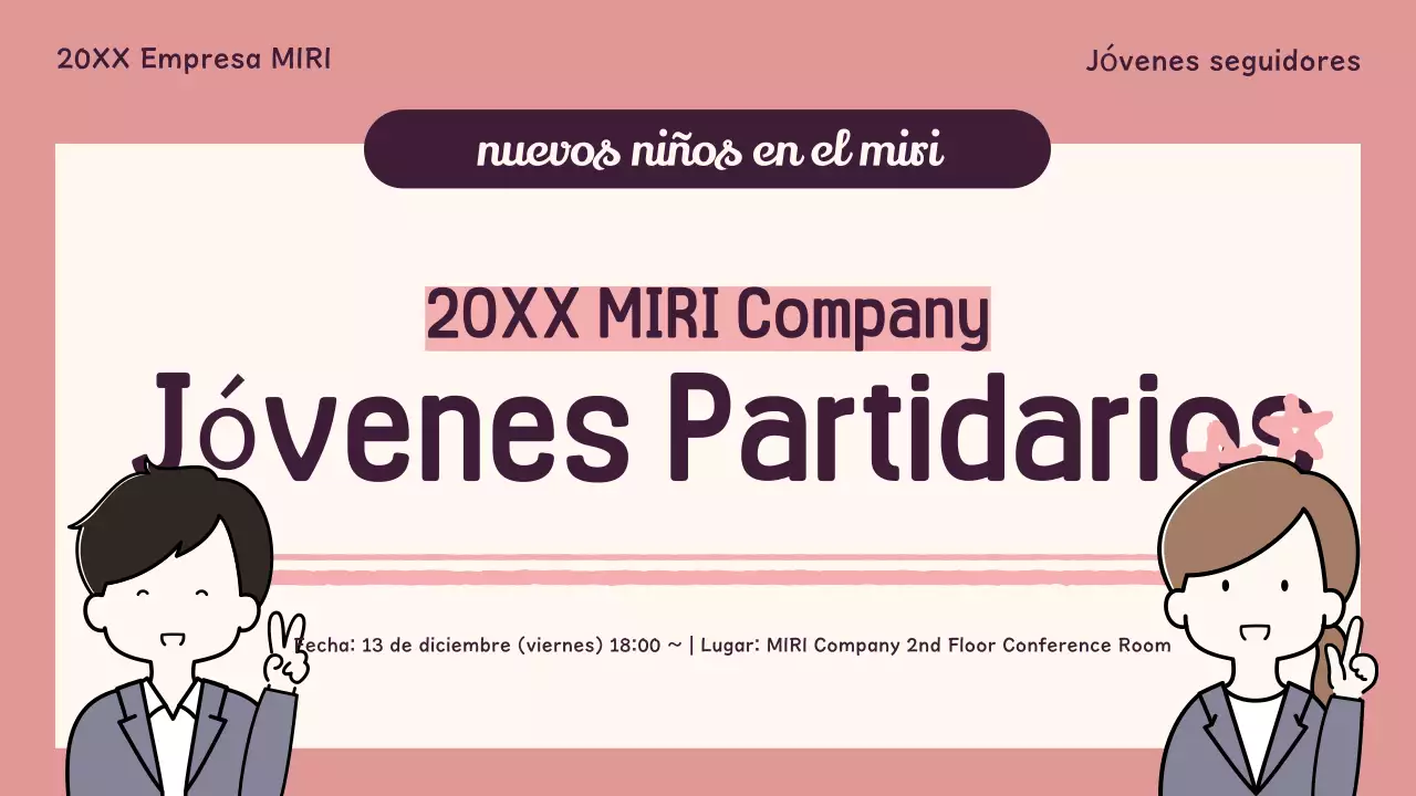 Reclutamiento de jóvenes en rosa