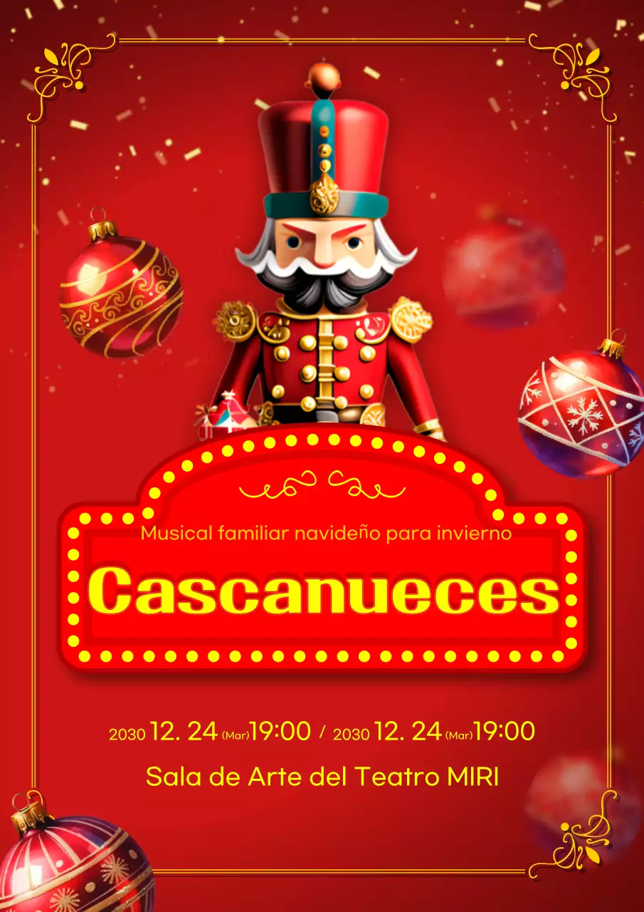 Promover la fantasía roja y amarilla del musical El Cascanueces