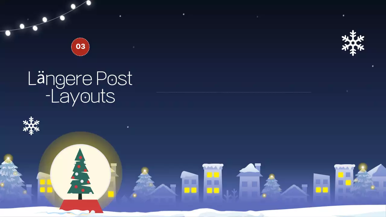 Eine hübsche Präsentation in Marineblau und Lila