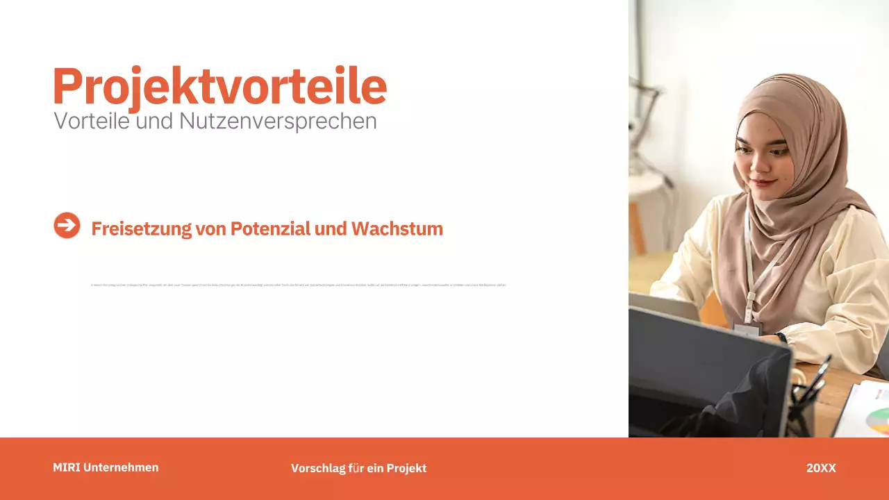 red modern project proposal business