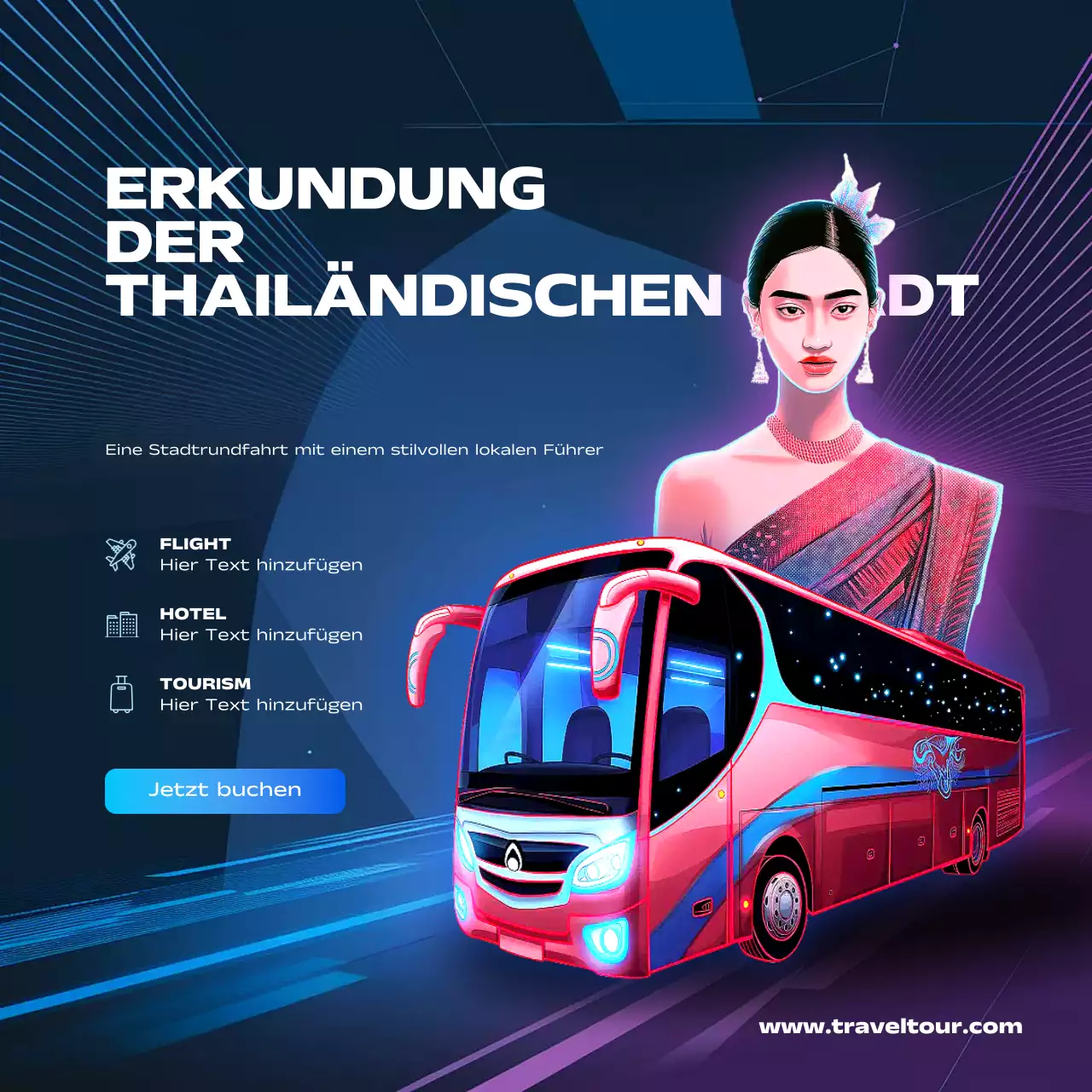 blue modern travel promotion