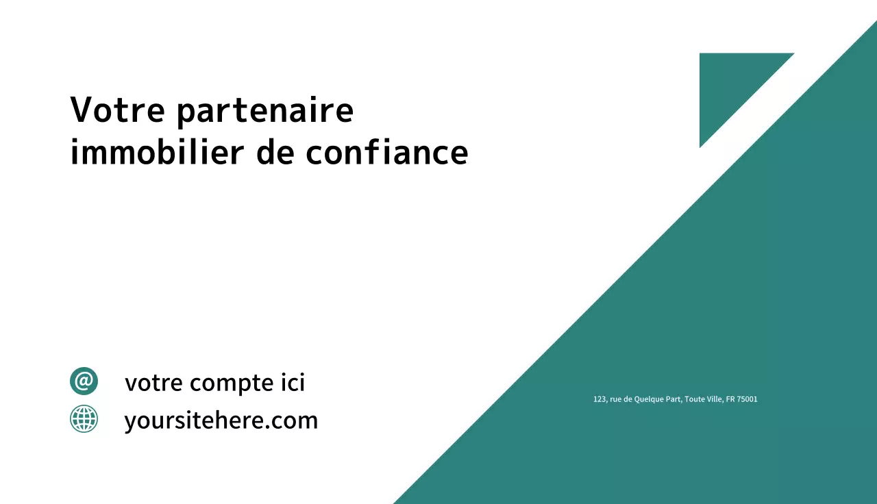 carte immobilière moderne sarcelle