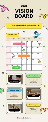 Beige Modern Vision Planner Infographic
