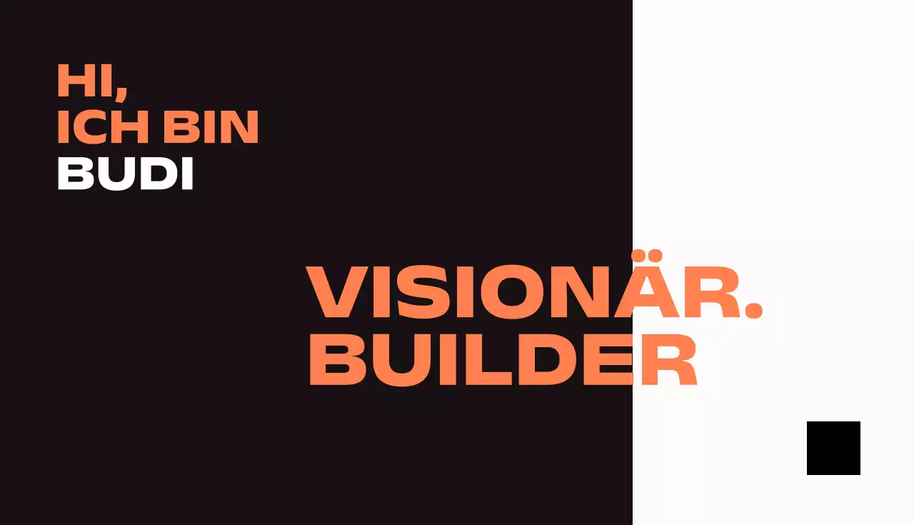 orange moderne Visitenkarte