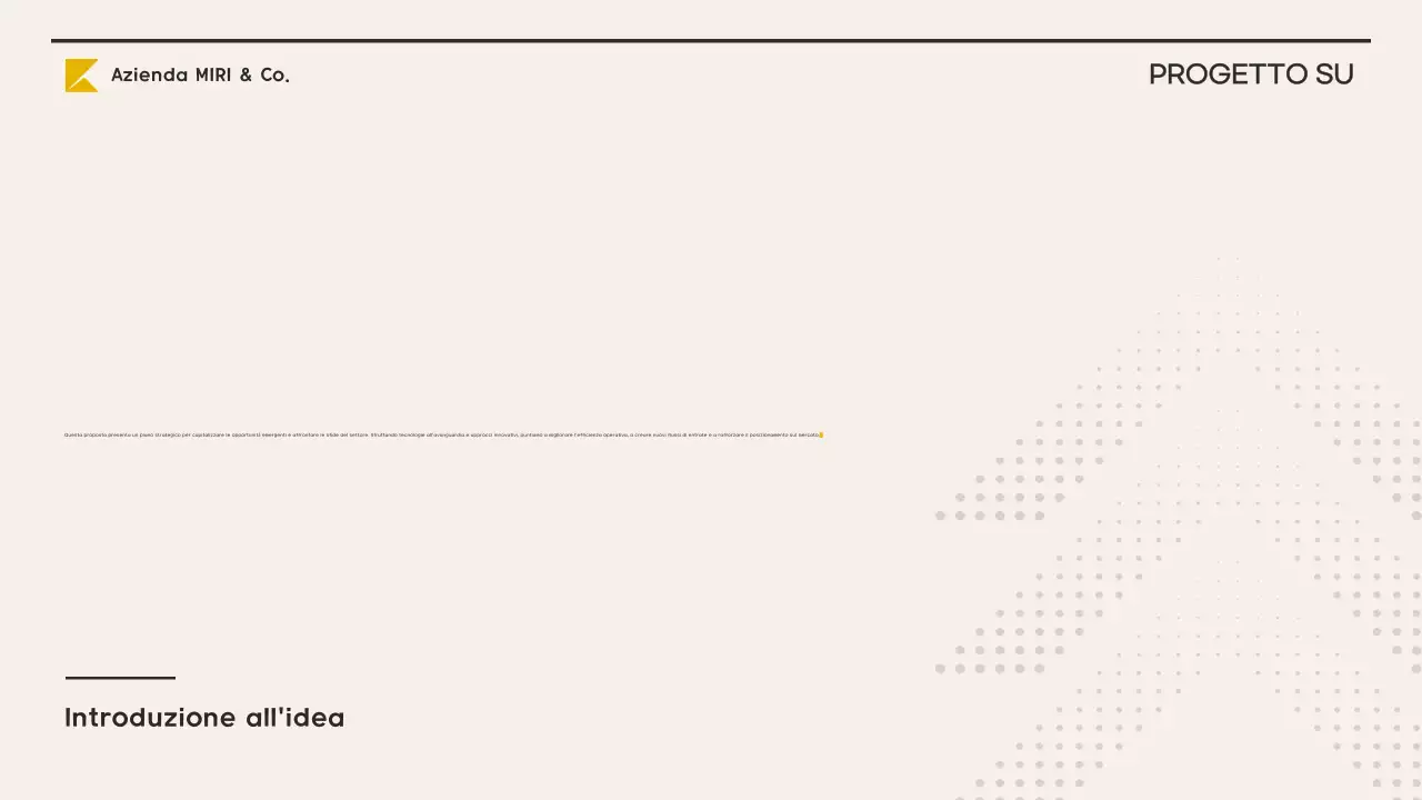 piano aziendale giallo moderno