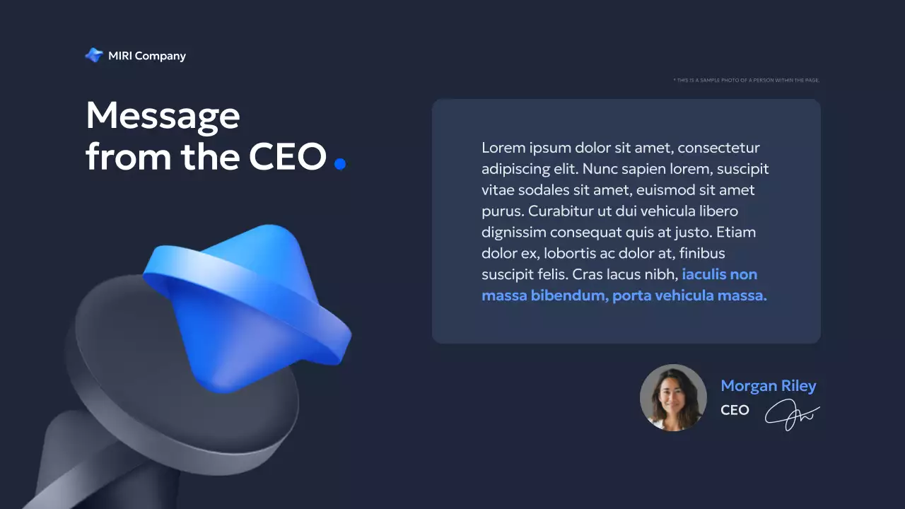 블루 모던 비즈니스 보고서 프레젠테이션