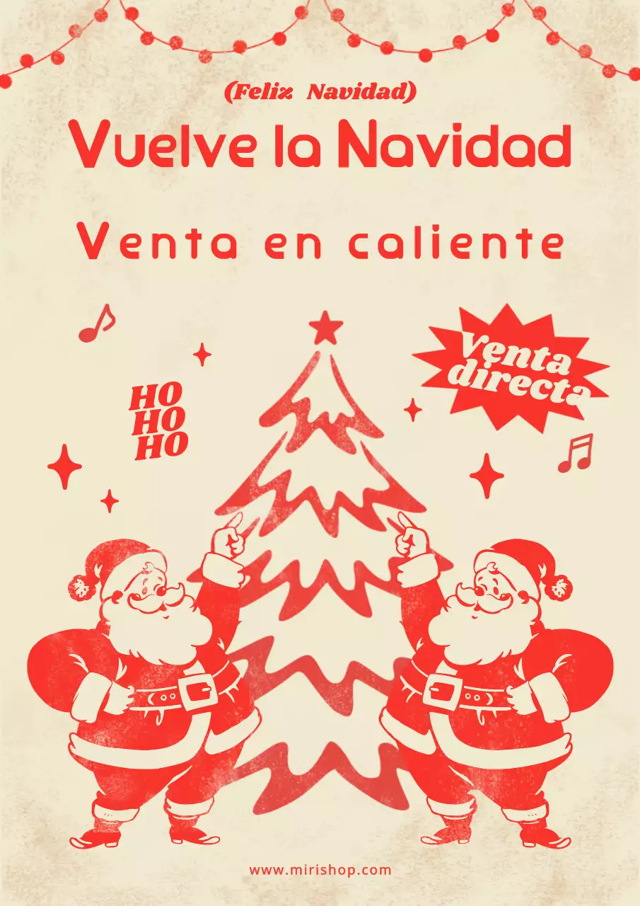 Red Retro Christmas Sale