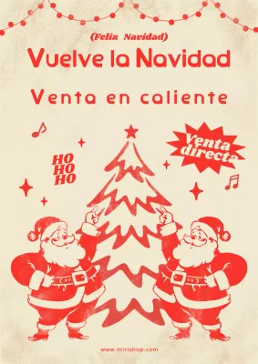 Red Retro Christmas Sale