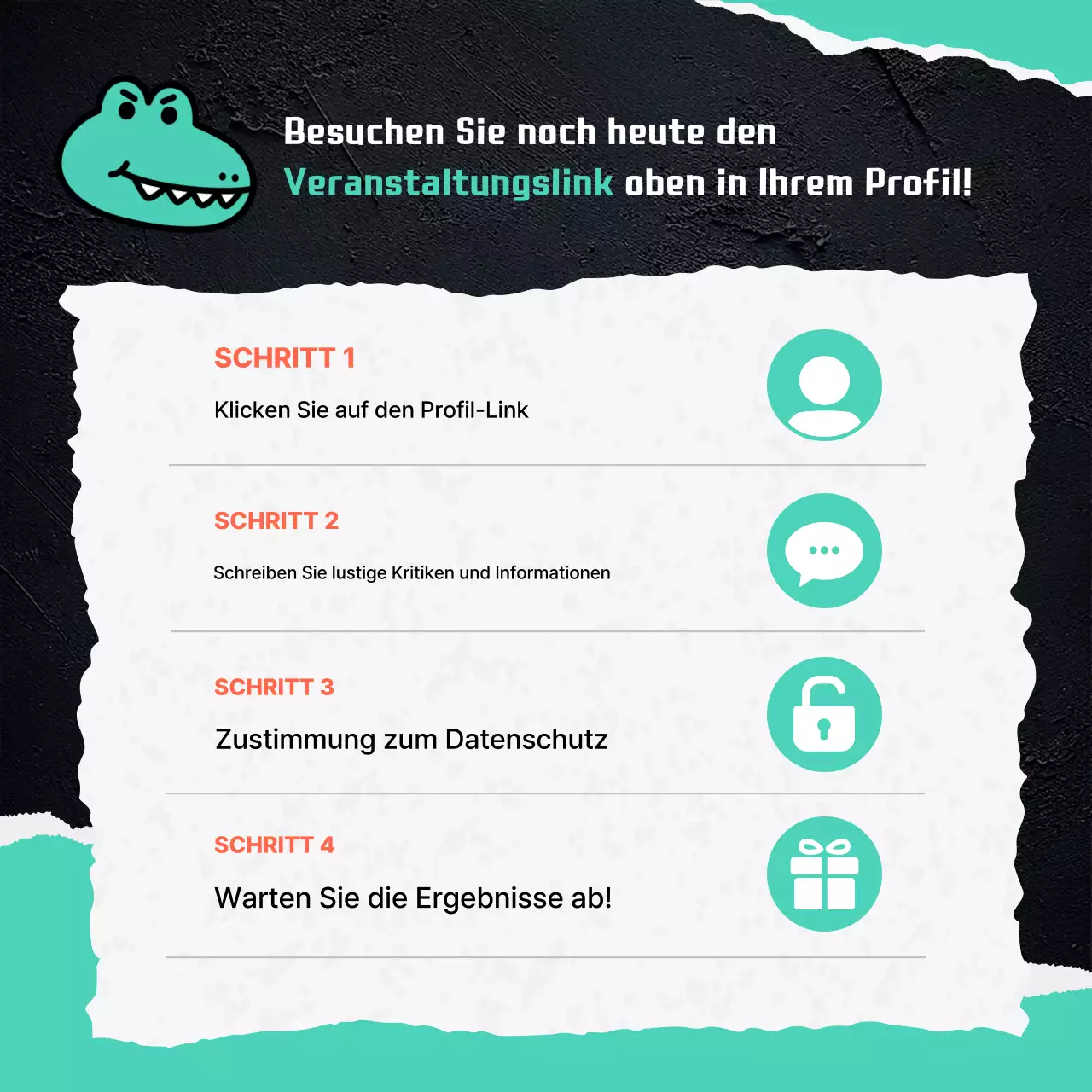 Ankündigung des Mint Gag Events