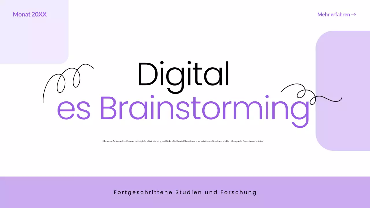 lila Basisleitfaden für digitales Brainstorming