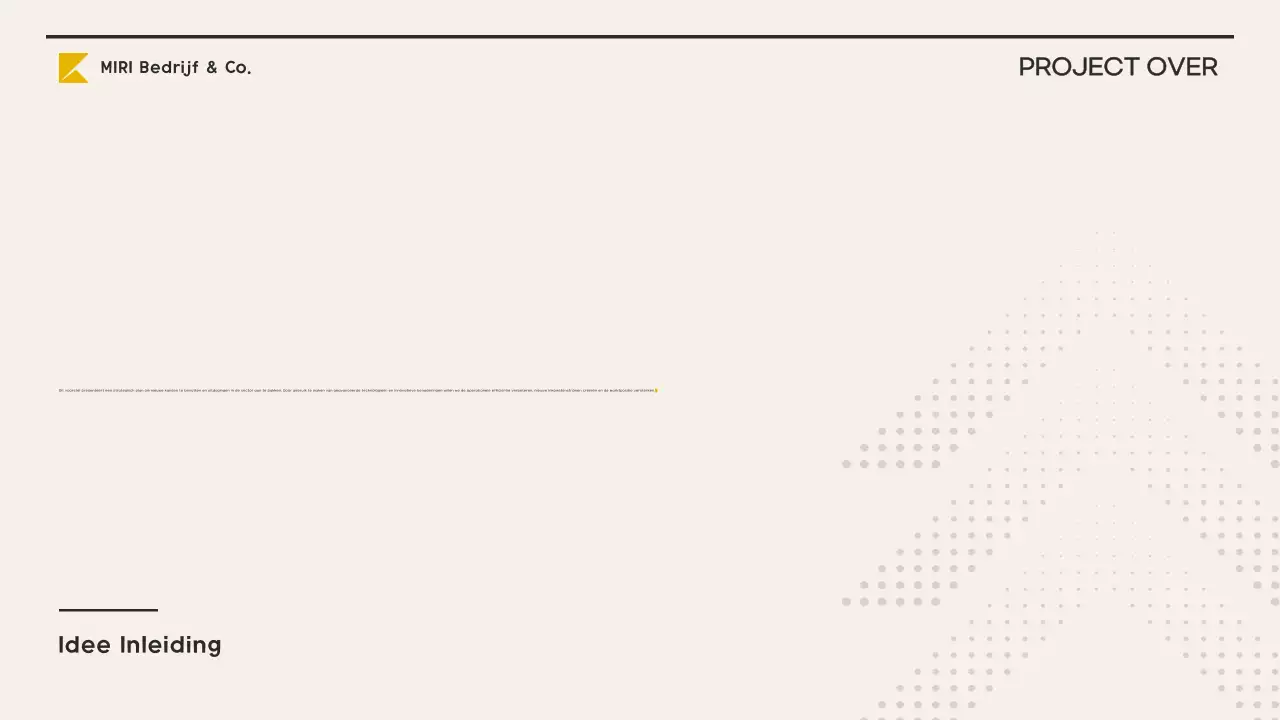 geel modern ondernemingsplan