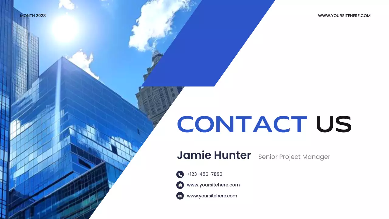 Blue Modern Business Template Presentation