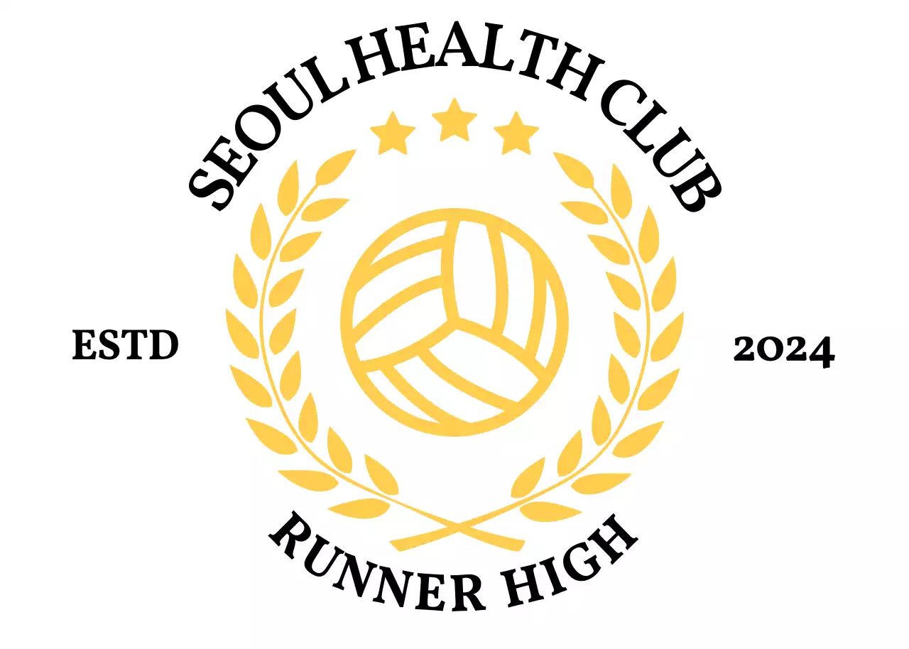 월계수가 있는 심플 운동 클럽 로고