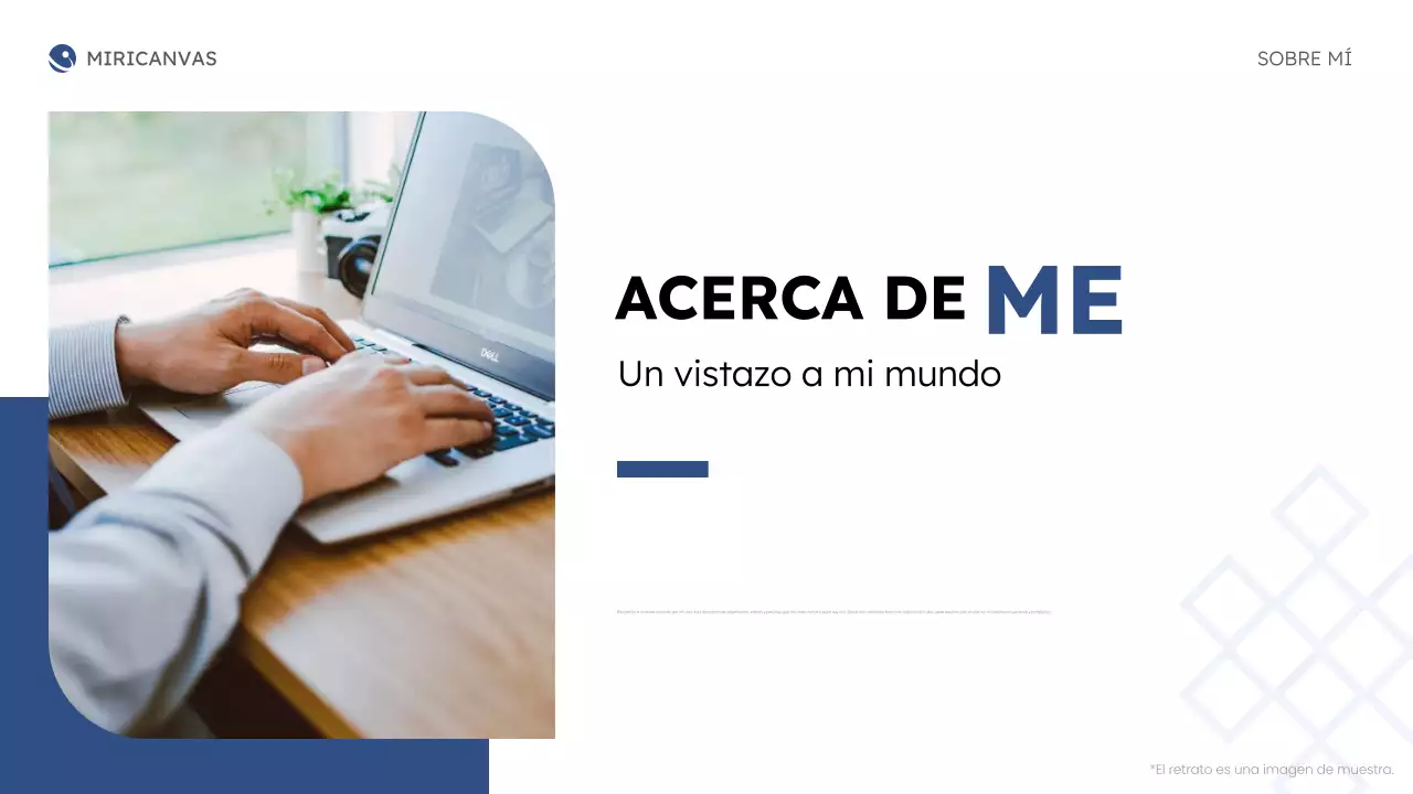 blue modern about me business