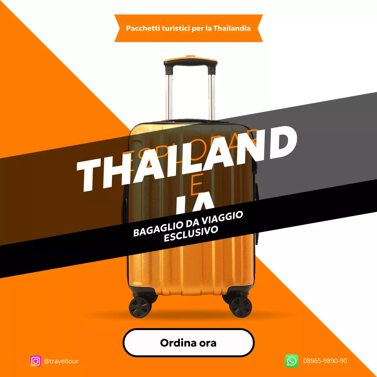 promozione viaggio moderno arancione