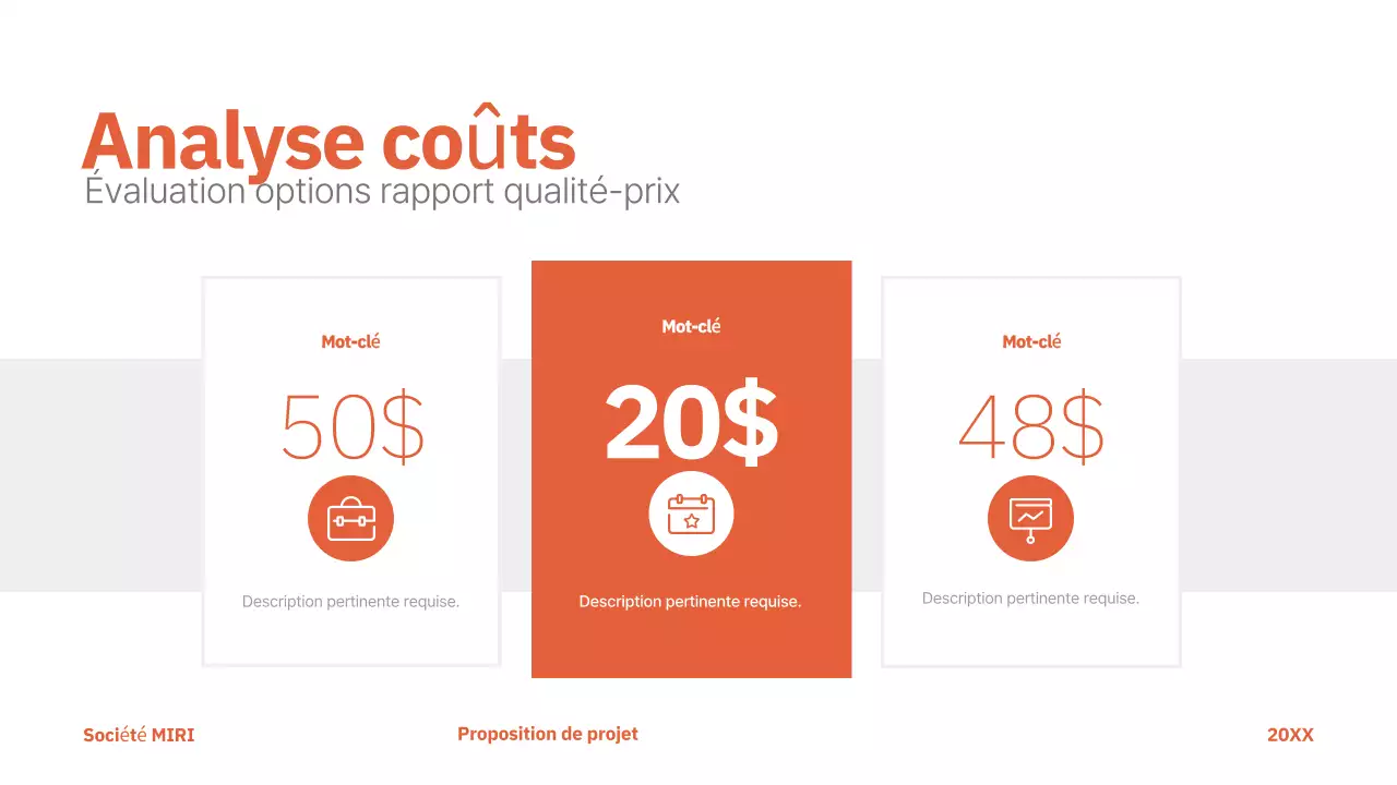 rouge moderne proposition de projet entreprise