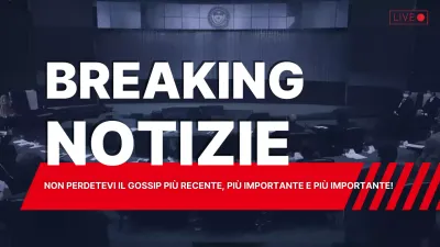 annuncio di notizie in grassetto rosso