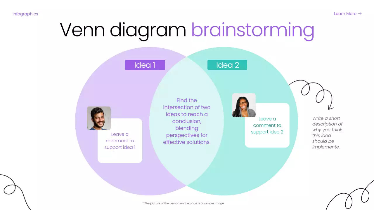Bài thuyết trình hướng dẫn động não hiện đại màu tím