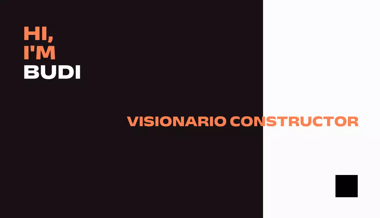 tarjeta de visita moderna naranja