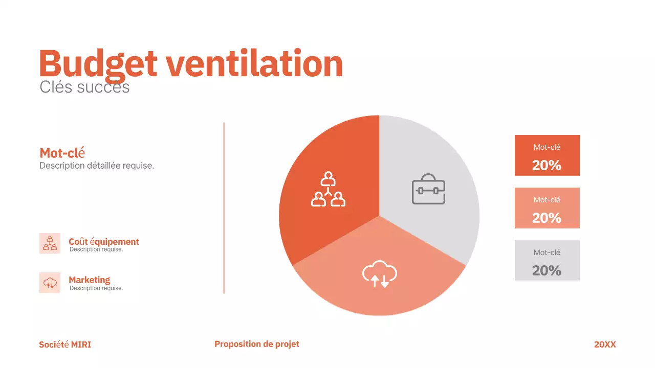 rouge moderne proposition de projet entreprise