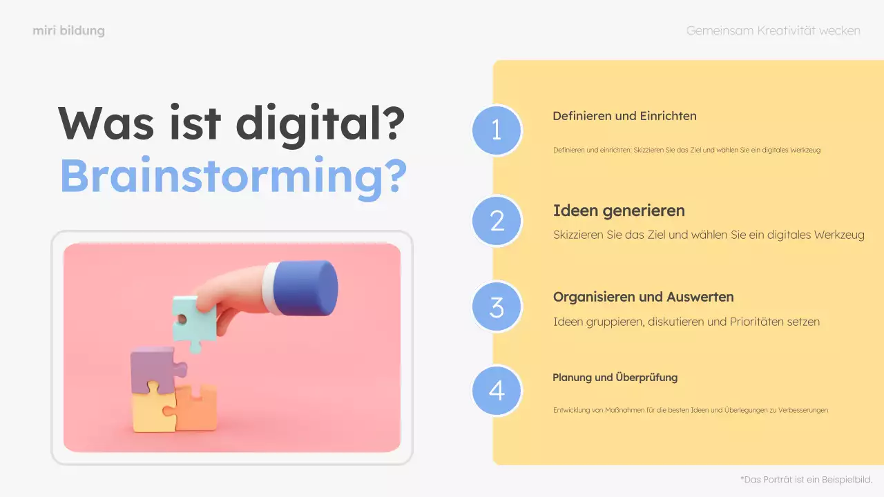 mint und rosa modern brainstorming guide layout