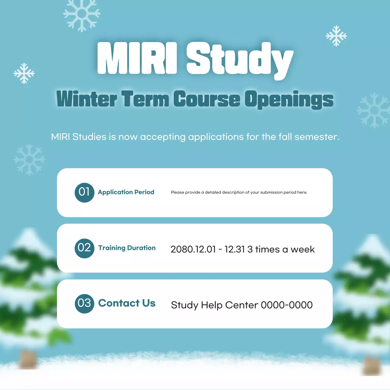 Blue Trendy Study Recruitment Instagram Carousel