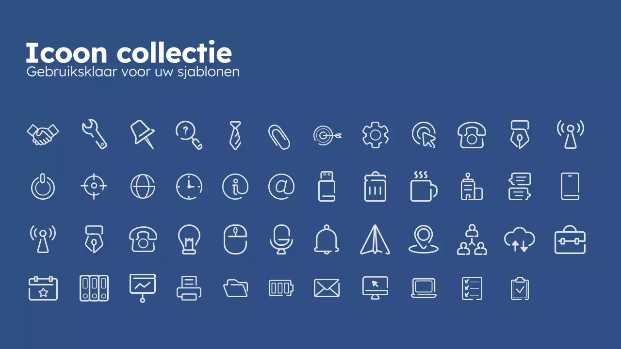 blauw modern over mij bedrijf