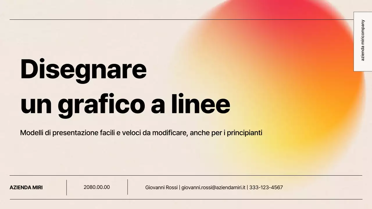 Documentazione della presentazione semplice arancione