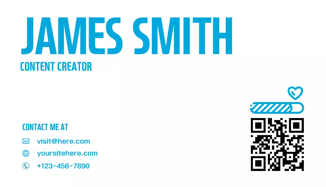 Blue Modern Business Card