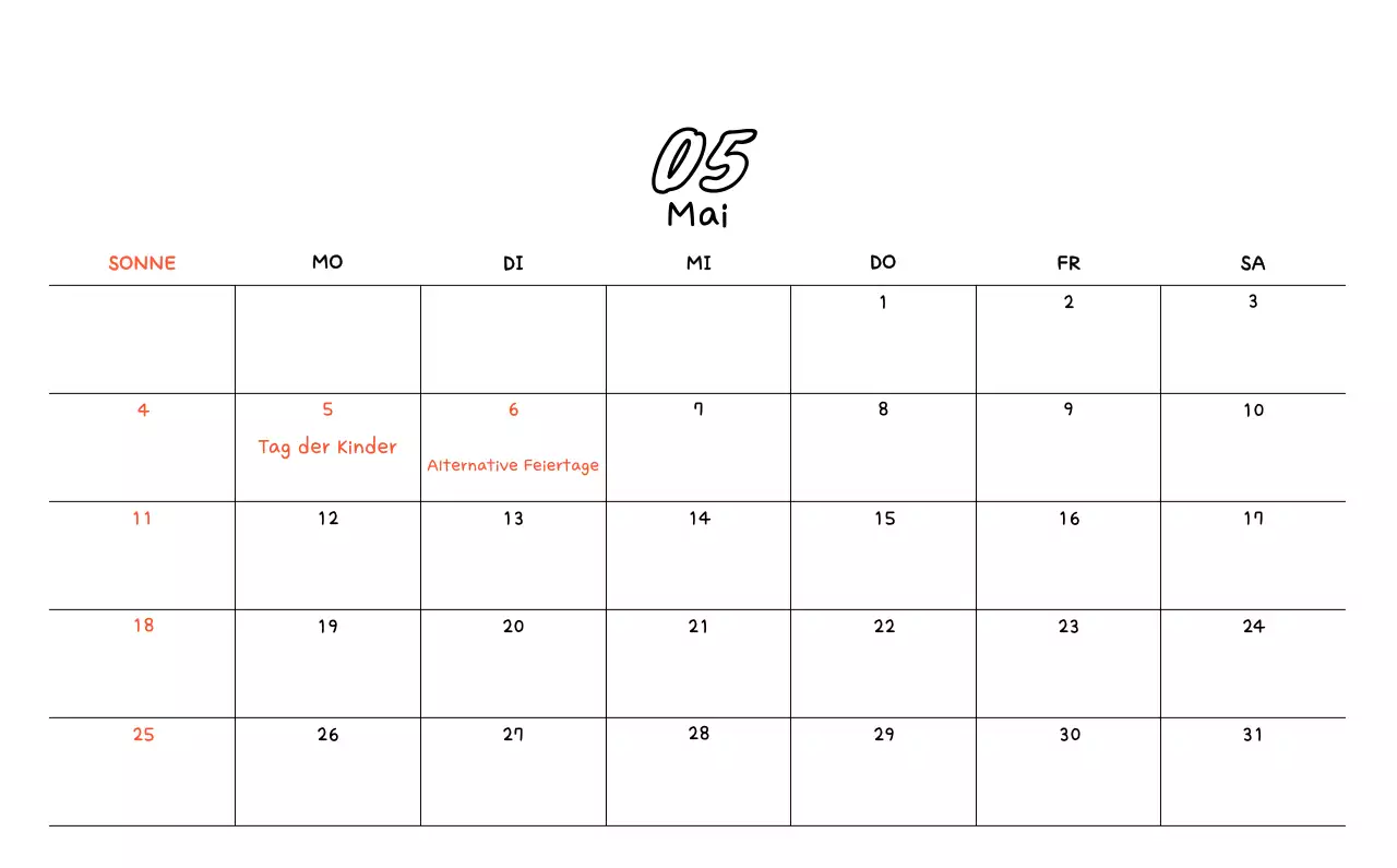 Niedliche Zeichnung Fotokalender