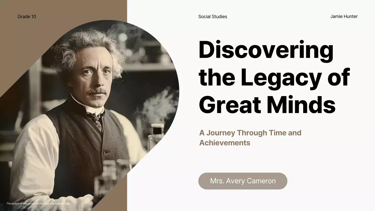 Beige Vintage History Course Presentation