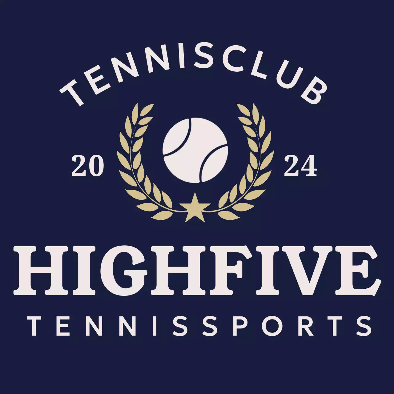 남색 클래식 테니스 로고
