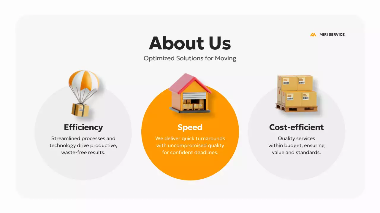 오렌지 모던 이사 프로모션 프리젠테이션