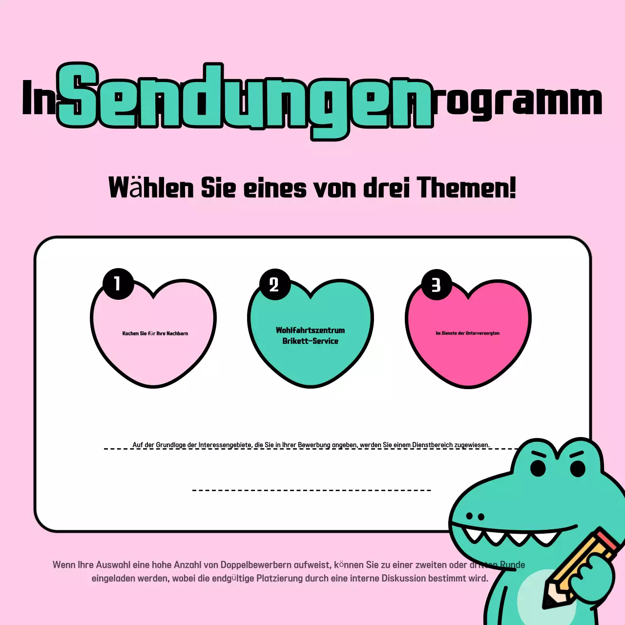 Freiwilligeneinsätze in den rosa Ferien