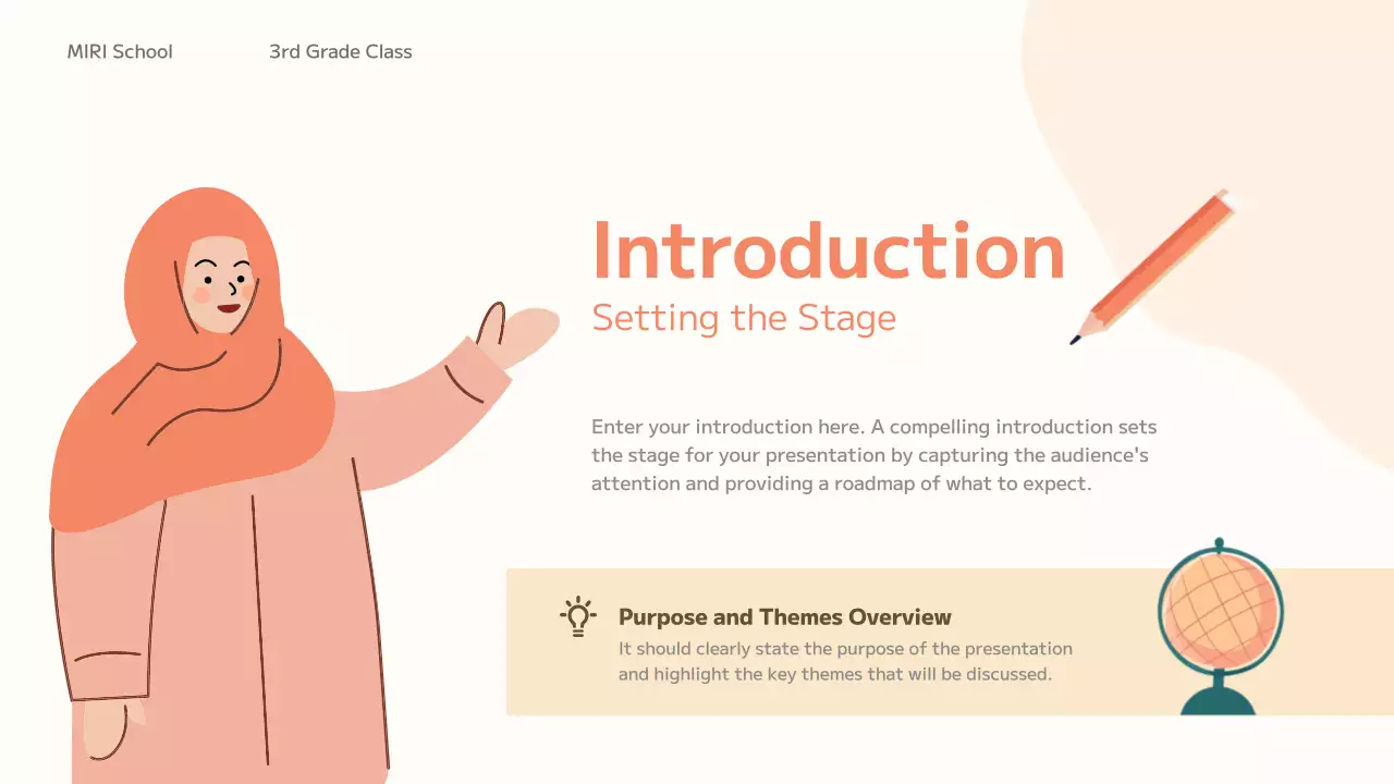 Orange Simple School Presentation