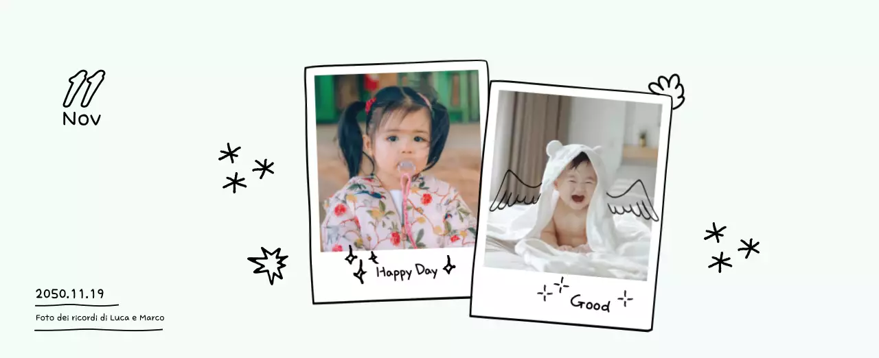 Calendario fotografico di Capodanno