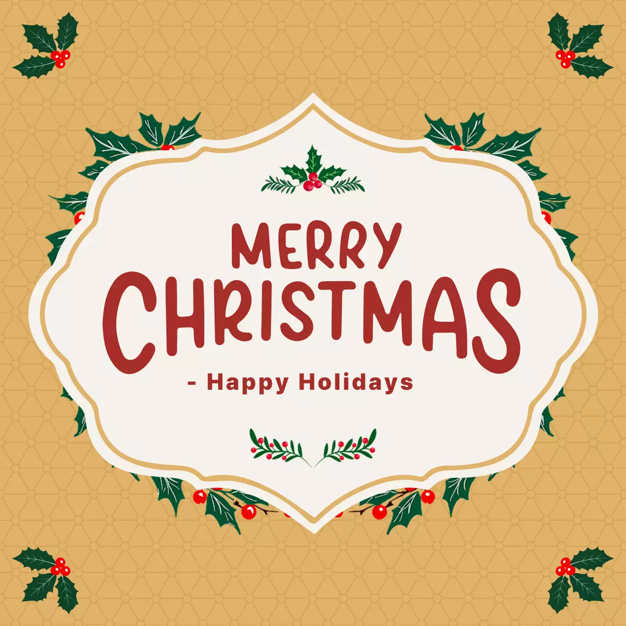 Convite tradicional de Natal vermelho Instagram Carousel