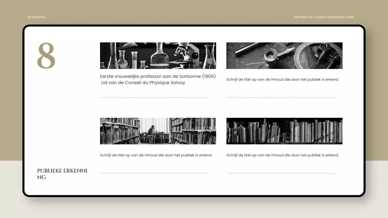 presentatie zwarte klassieke biografie