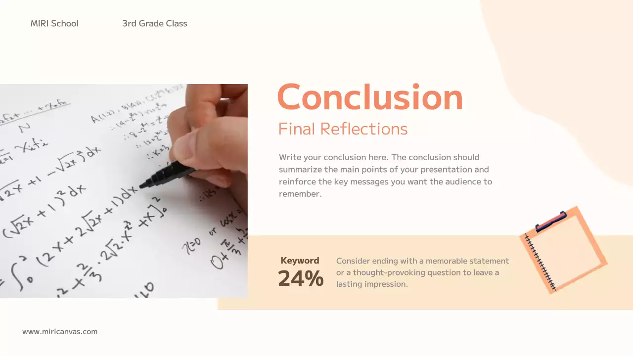 Orange Simple School Presentation