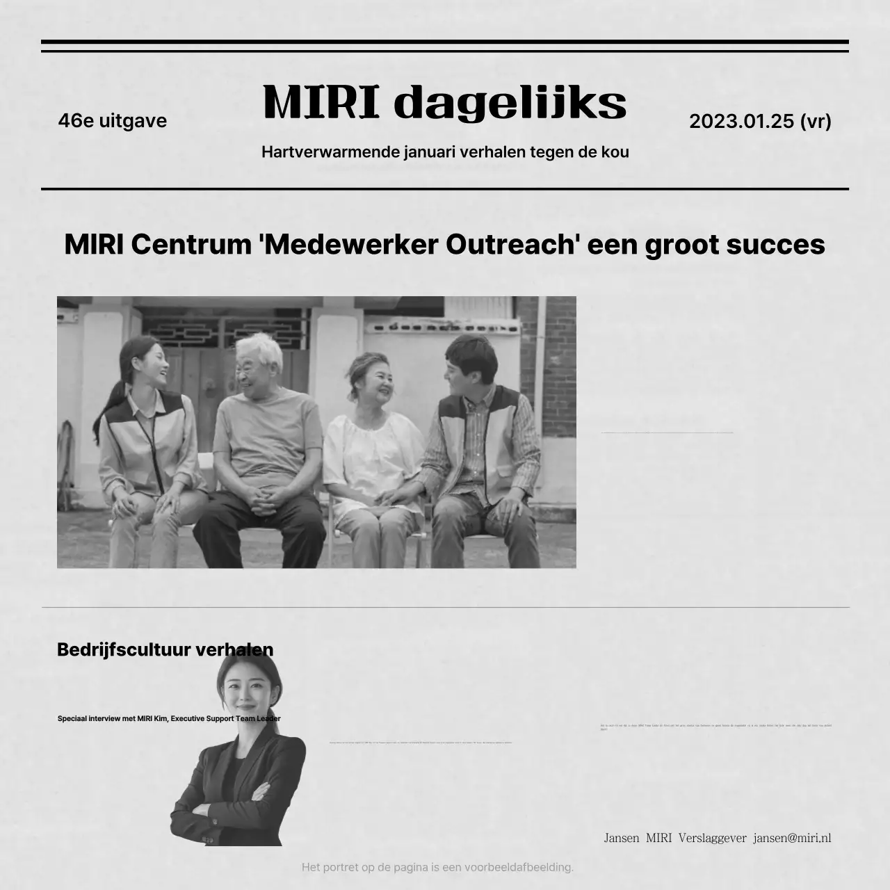 Zwart-wit vrijwilligerswerk promoten