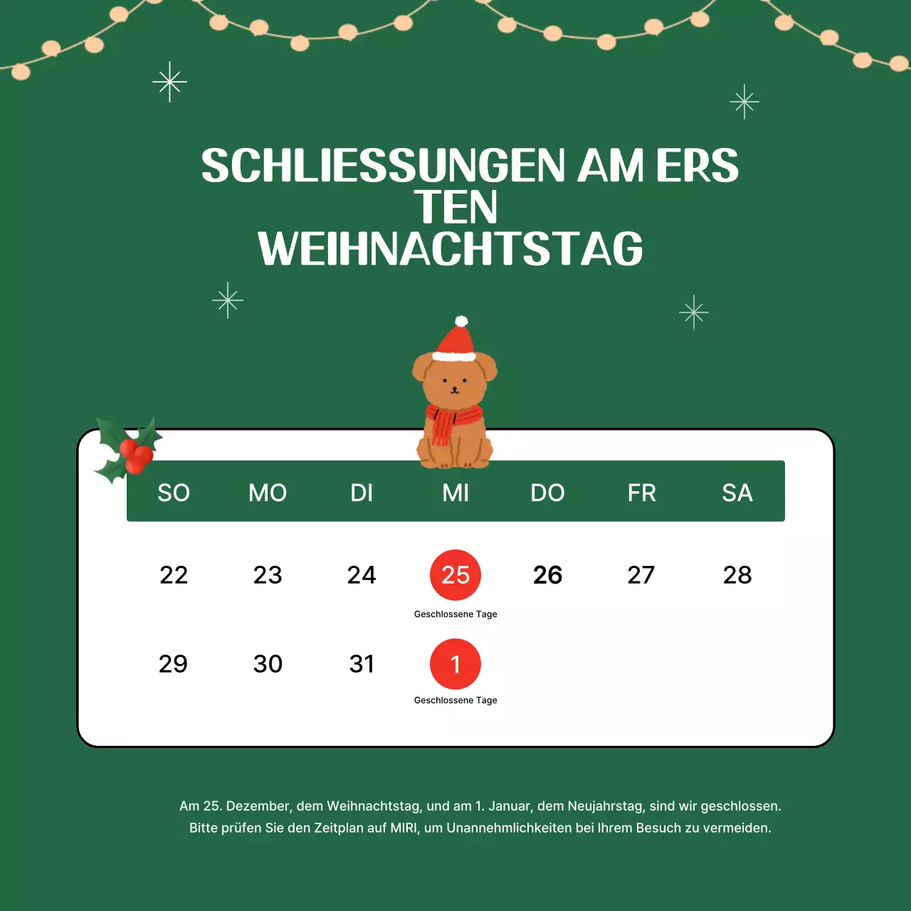 Grüner einfacher Urlaubsführer