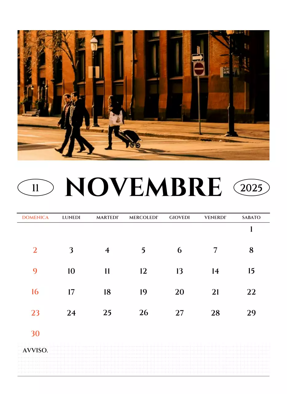 Calendario da parete in stile semplice con concetto di fotografia di viaggio emozionale in bianco e nero