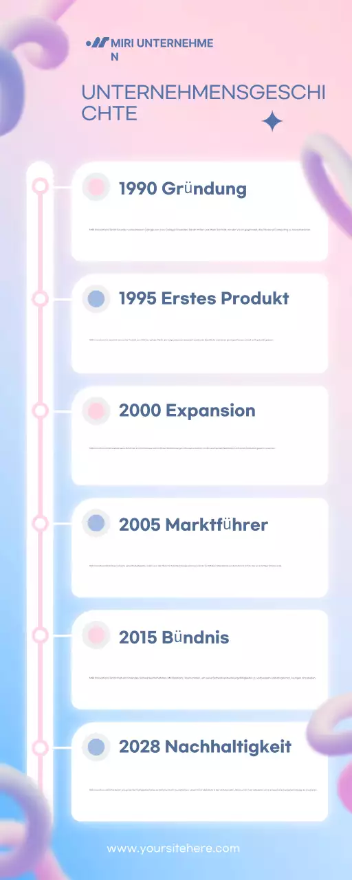 pink modern company history Anzeige