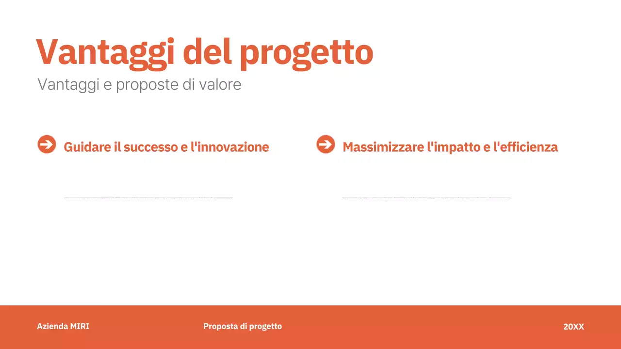 rosso proposta di progetto moderno business